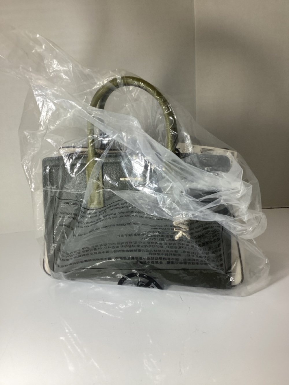 Michael Kors Laila Medium Color-Block Leather Satchel Handbag - Picture 7 of 10